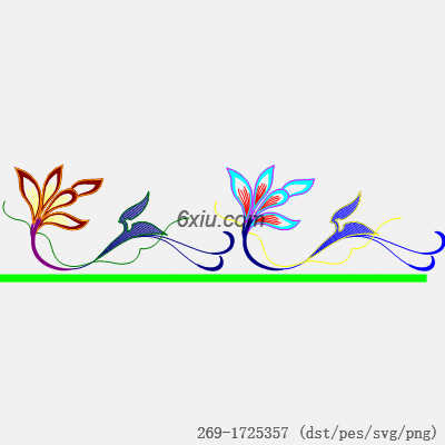 svg矢量绣花图下载