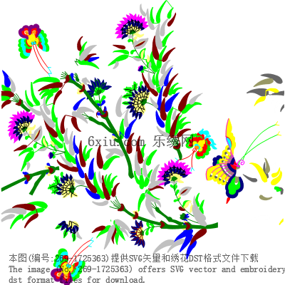 svg矢量绣花图下载