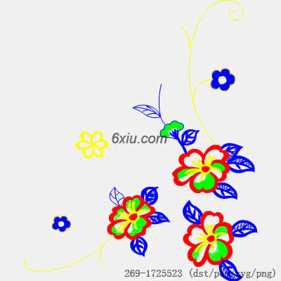 svg矢量绣花图下载