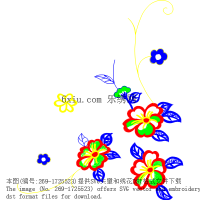 svg矢量绣花图下载