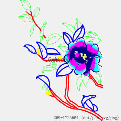 svg矢量绣花图下载