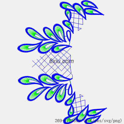svg矢量绣花图下载