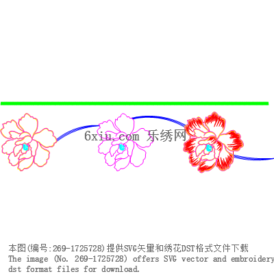 svg矢量绣花图下载