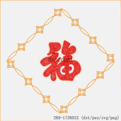 svg矢量绣花图下载