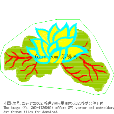 svg矢量绣花图下载