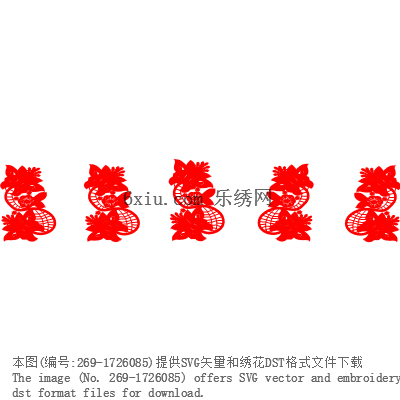 svg矢量绣花图下载