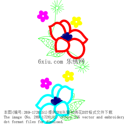 svg矢量绣花图下载