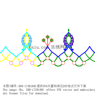 svg矢量绣花图下载