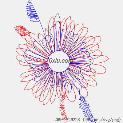 svg矢量绣花图下载
