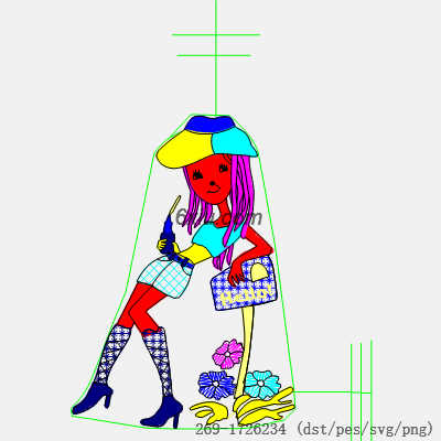 svg矢量绣花图下载