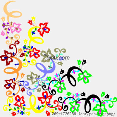 svg矢量绣花图下载