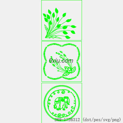 svg矢量绣花图下载