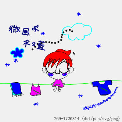 svg矢量绣花图下载