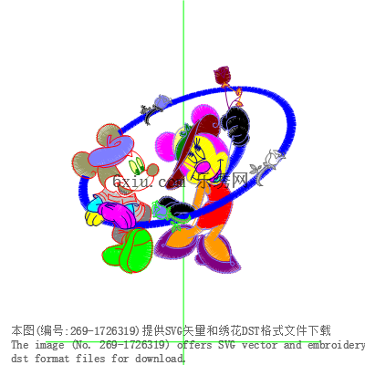 svg矢量绣花图下载