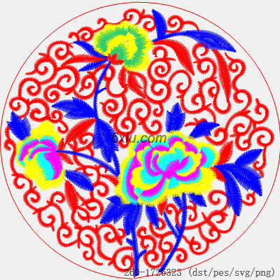 svg矢量绣花图下载