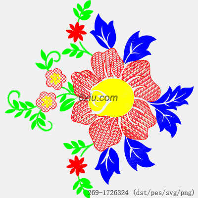 svg矢量绣花图下载