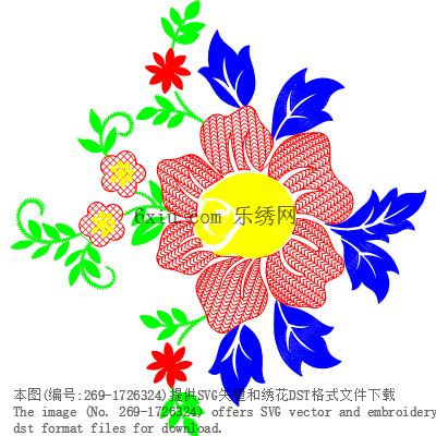 svg矢量绣花图下载