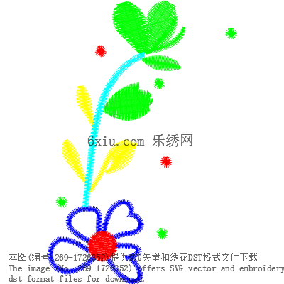 svg矢量绣花图下载