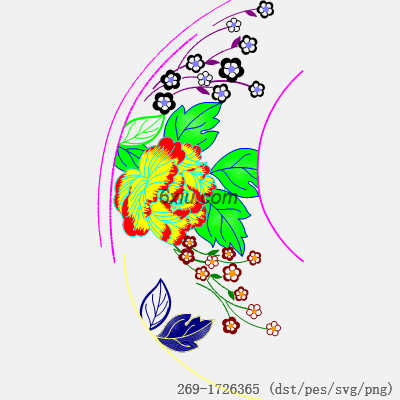 svg矢量绣花图下载