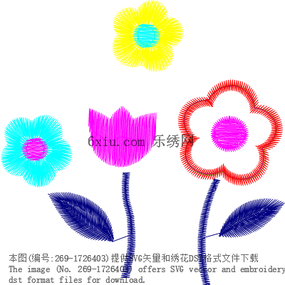 svg矢量绣花图下载