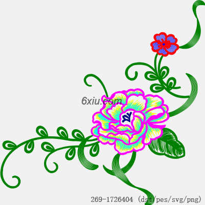 svg矢量绣花图下载