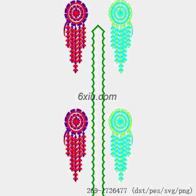 svg矢量绣花图下载