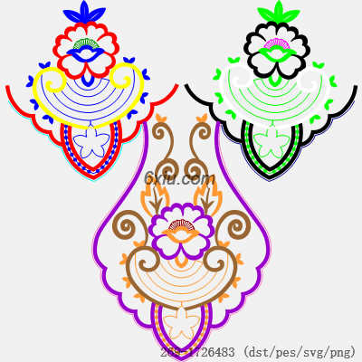 svg矢量绣花图下载