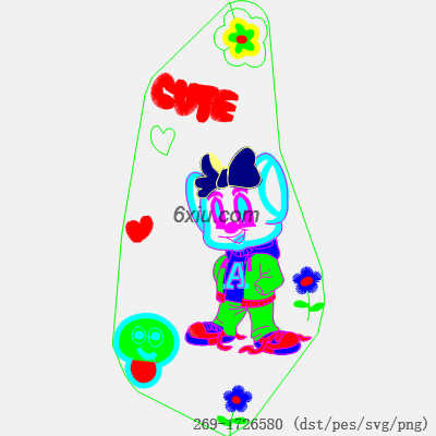 svg矢量绣花图下载