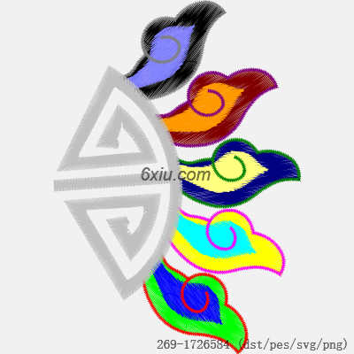 svg矢量绣花图下载