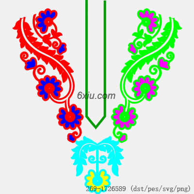 svg矢量绣花图下载