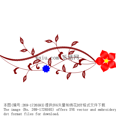 svg矢量绣花图下载