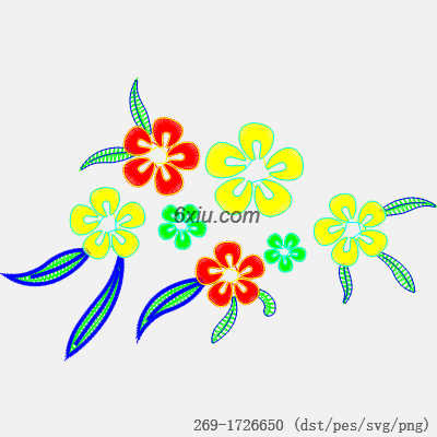 svg矢量绣花图下载