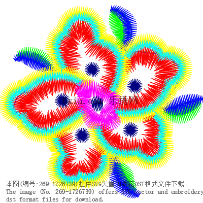 svg矢量绣花图下载