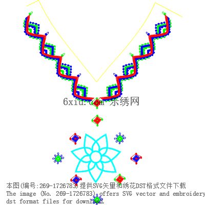 svg矢量绣花图下载
