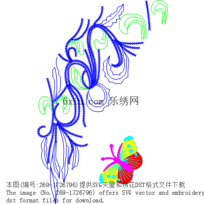 svg矢量绣花图下载