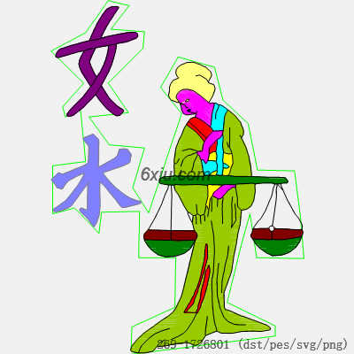 svg矢量绣花图下载