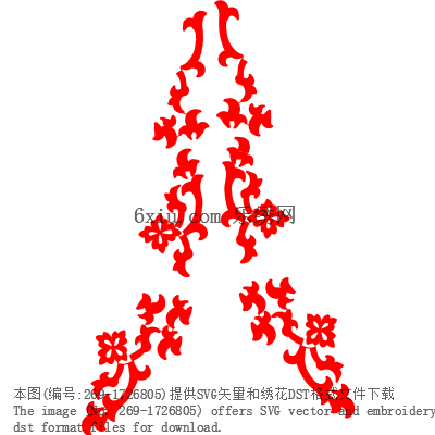 svg矢量绣花图下载