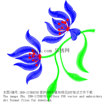 svg矢量绣花图下载