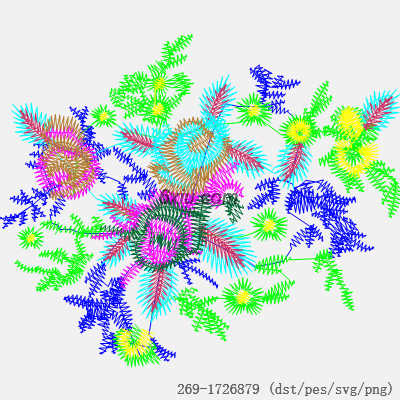 svg矢量绣花图下载