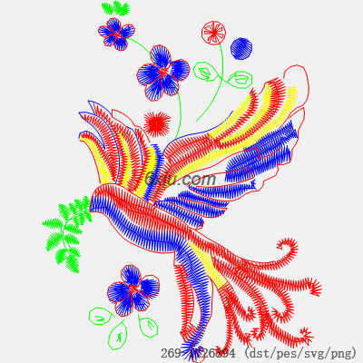svg矢量绣花图下载
