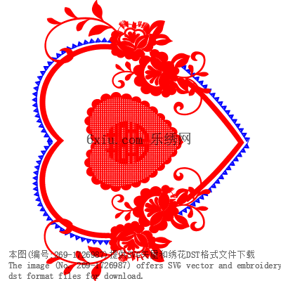 svg矢量绣花图下载