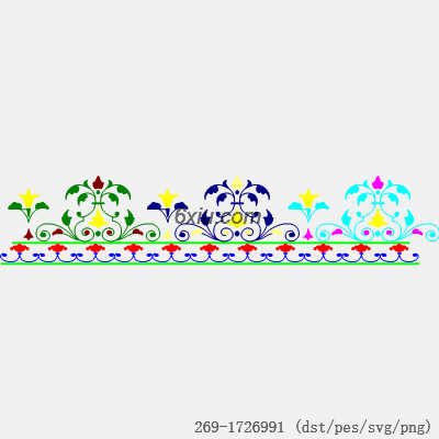 svg矢量绣花图下载