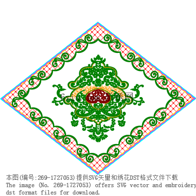 svg矢量绣花图下载