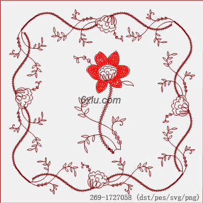 svg矢量绣花图下载