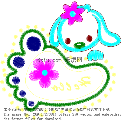 svg矢量绣花图下载