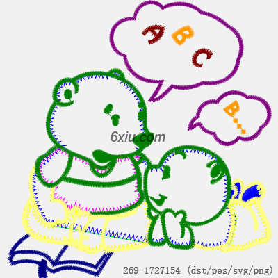 svg矢量绣花图下载
