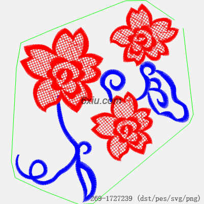 svg矢量绣花图下载