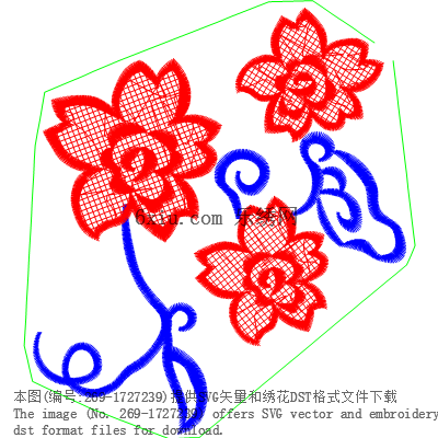svg矢量绣花图下载