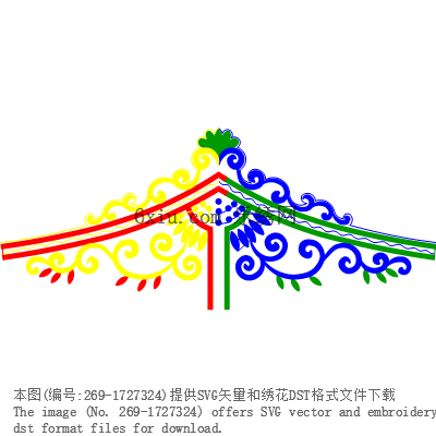 svg矢量绣花图下载