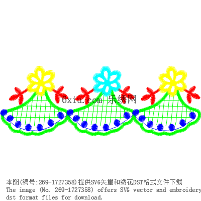 svg矢量绣花图下载